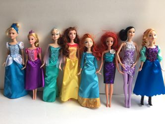 Doll lot 8 princess mermaid Elsa and Anna