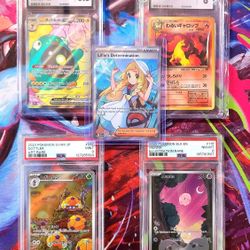 4 Graded & 1 Raw Card