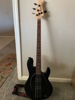 Sterling By Music Man Bass Guitar StingRay RAY4HH Bass Guitar - Stealth Black