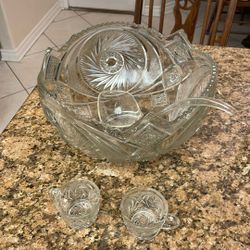 Crystal Punch Bowl 