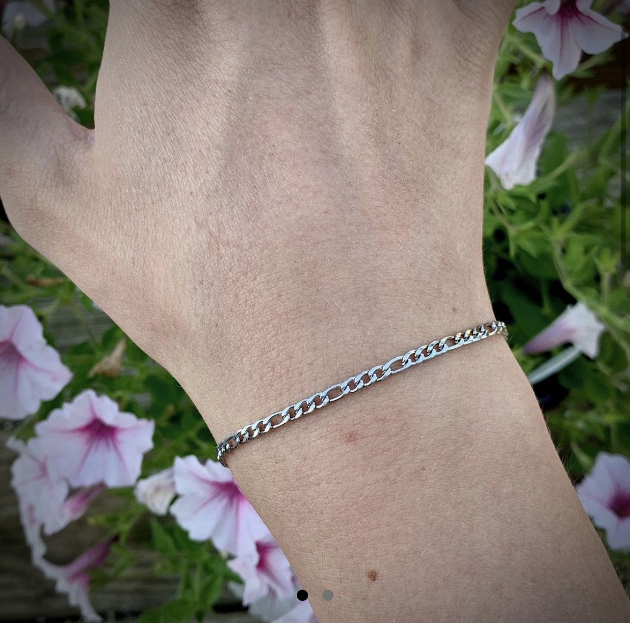 Silver Chain Link Bracelet 