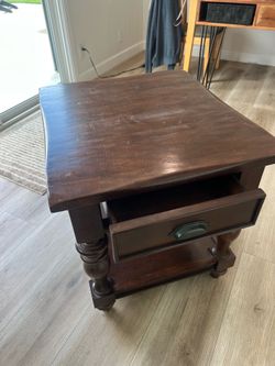 Distressed End Table