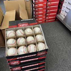 1 Dozen Rawlings Leather Blem Practice Baseballs ROLB1X 