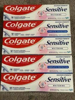 5 Colgate sensitive toothpaste 6.0 oz each