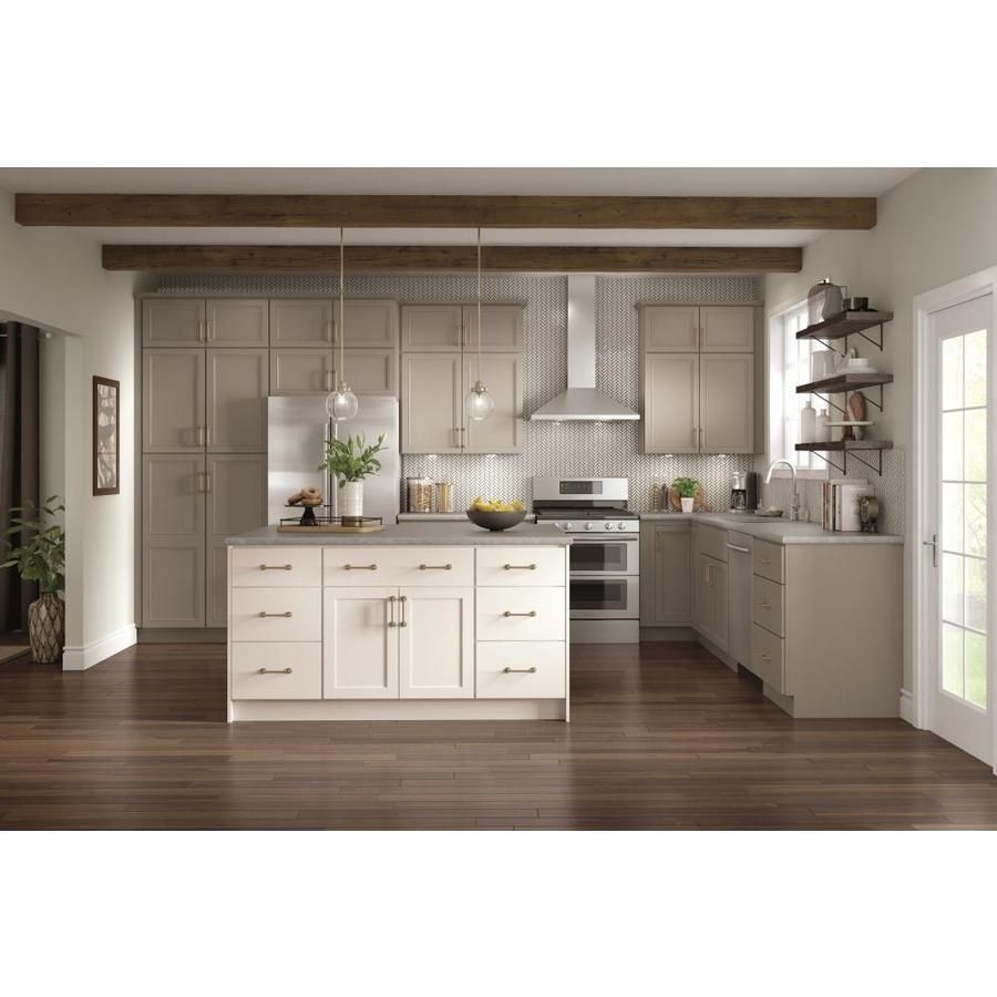 Lowes- Diamond Now - Wintucket in Grey Kitchen Cabinet