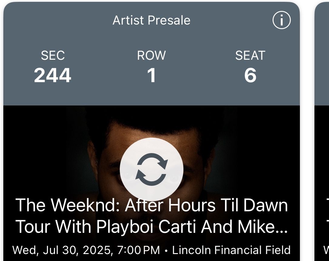 The Weeknd Concert Tickets In Philadelphia