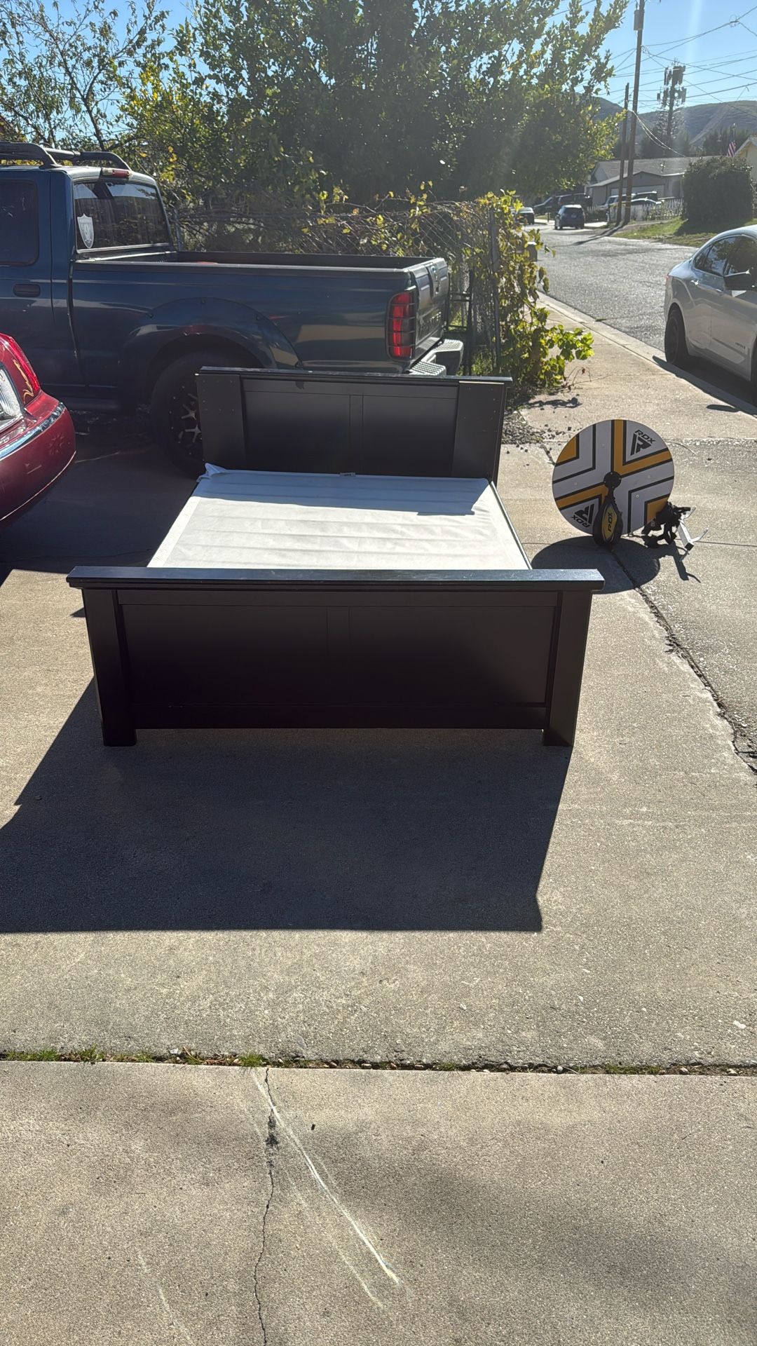 Free Full Size Bed Frame With Newer Box Spring. 