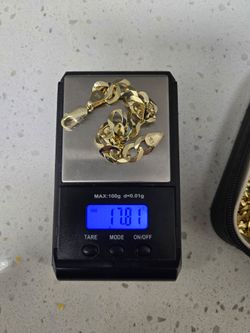 14kt Gold Curb Braclet