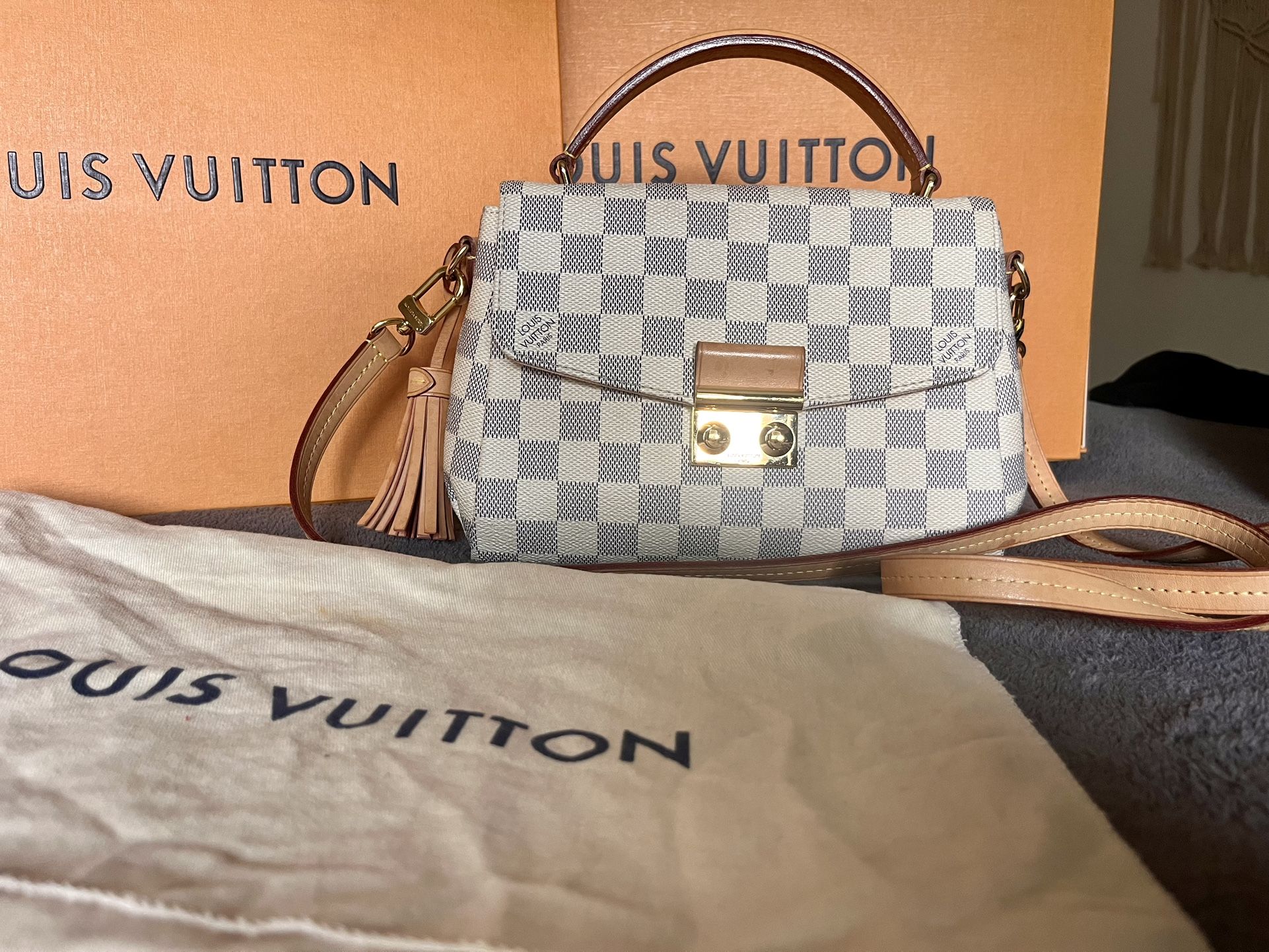 Louis Vuitton Croisette Damier Azur Crossbody Bag