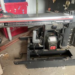 Craftsman 10” Radial Arm Saw W/rolling Stand