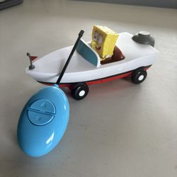 SpongeBob SquarePants On Motorboat Remote Control Toy