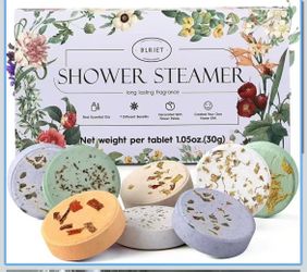 BLRIET Shower Steamer Set with Flower Petals