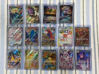 Lot of 15 Pokemon cards full art.
