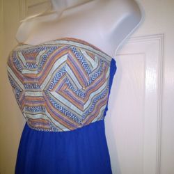 NWT Almost Pink Strapless Dress Size Medium 