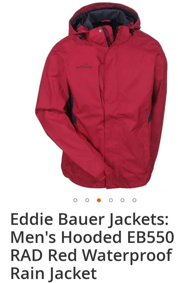 Eddie Bauer EB550 Rain Jacket with tags NEW.