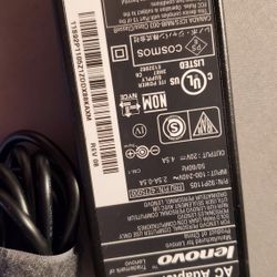 Lenovo Genuine 90W Charger,  Round Yellow Plug