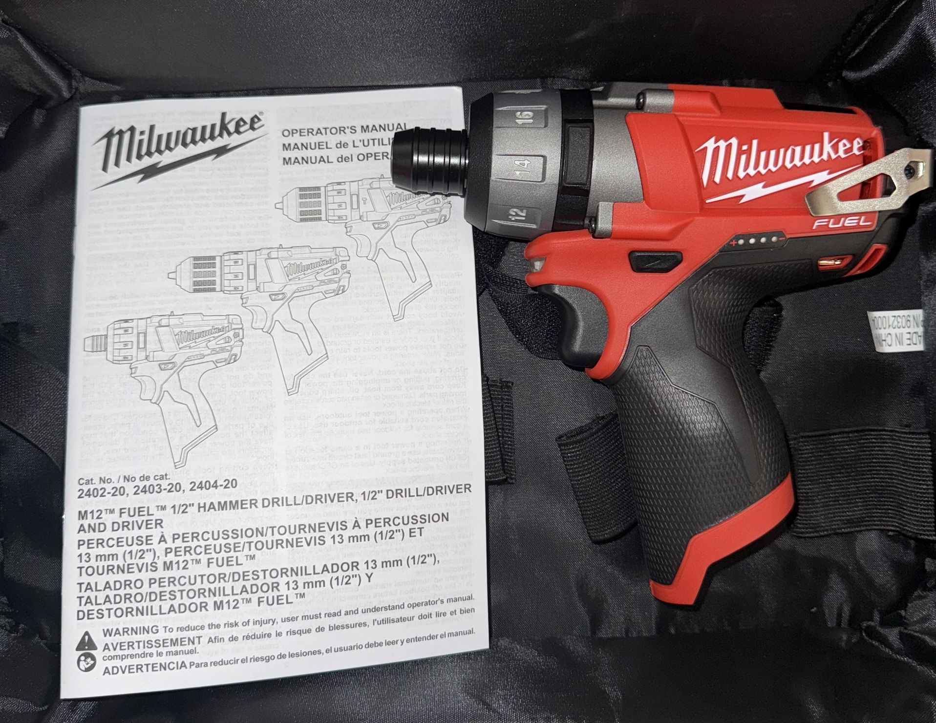 Milwaukee M12 Fuel 1/4” Hex 2-Speed Screwdriver. Tool Only w/Case. Model #2402-20