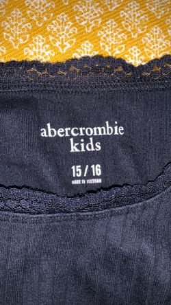 Abercrombie kids  (15/16) navy blue lace long sleeve