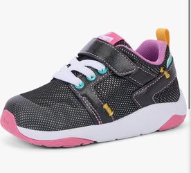 Toddler kids shoes new athletic Black Shimmer, size 8