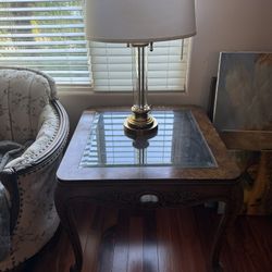 Vintage Glass End Tables