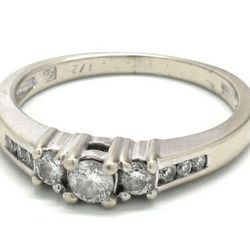 Ladies Diamond/14K White Gold Engagement Ring