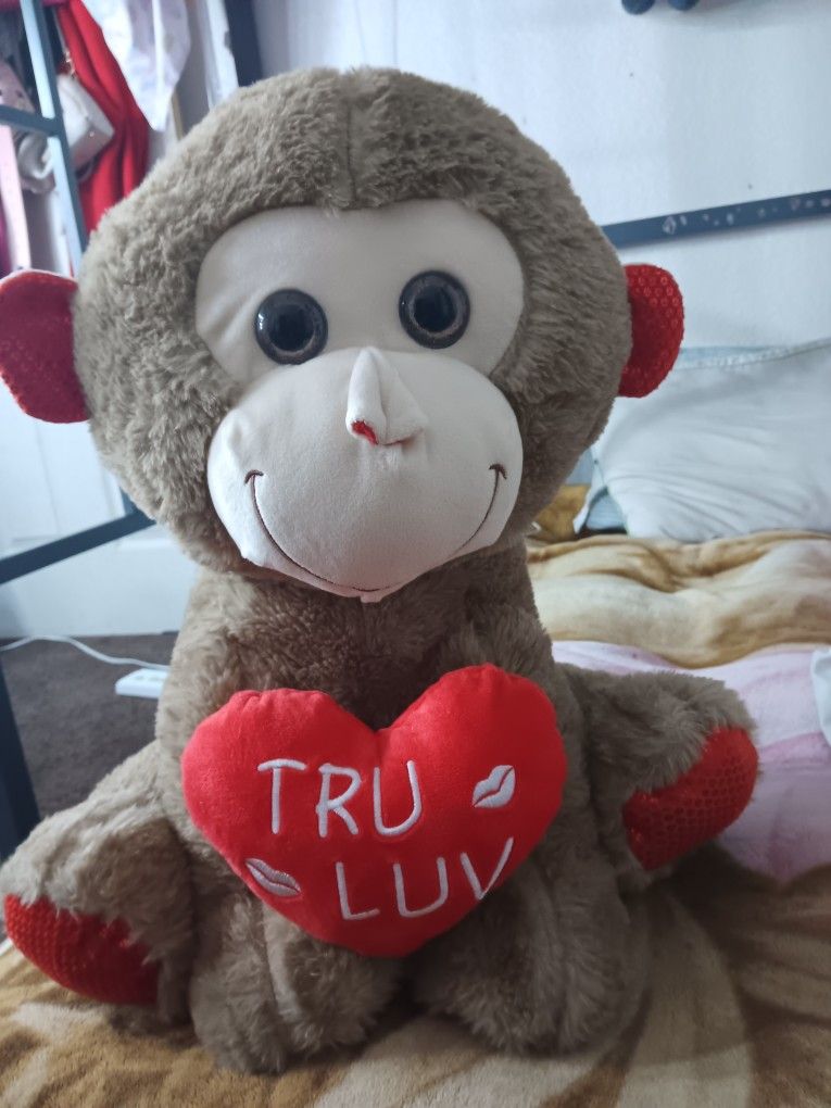 Monkey Valentine Stuff animal