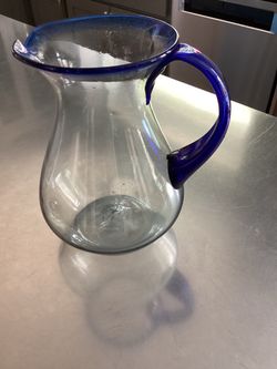 Mexican Heavy Glass Pitcher - Make Offer