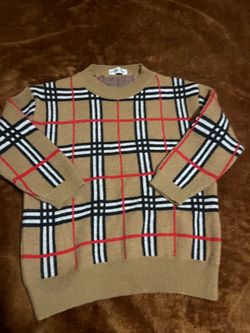 Burberry Check Technical Crewneck Sweater