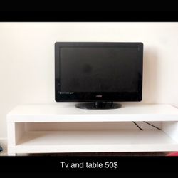 Tv And table