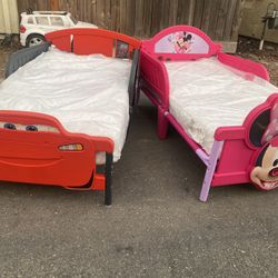 Minnie Girl And Boy Toddler Beds