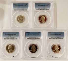 PCGS PR69DCAM Washington Proof Quarters — Multiple Years Available