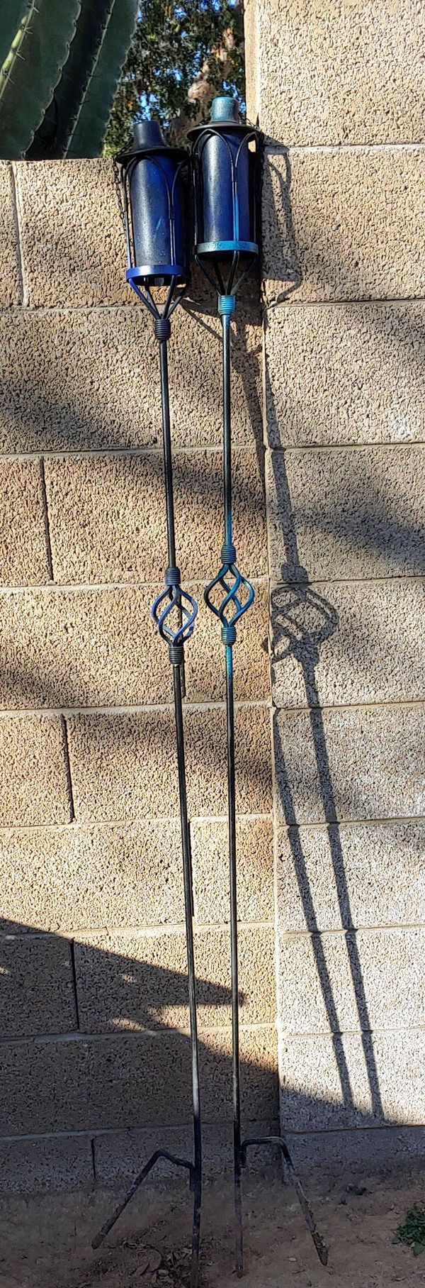 2 Wrought Iron Tiki Torches for Sale in Peoria, AZ OfferUp