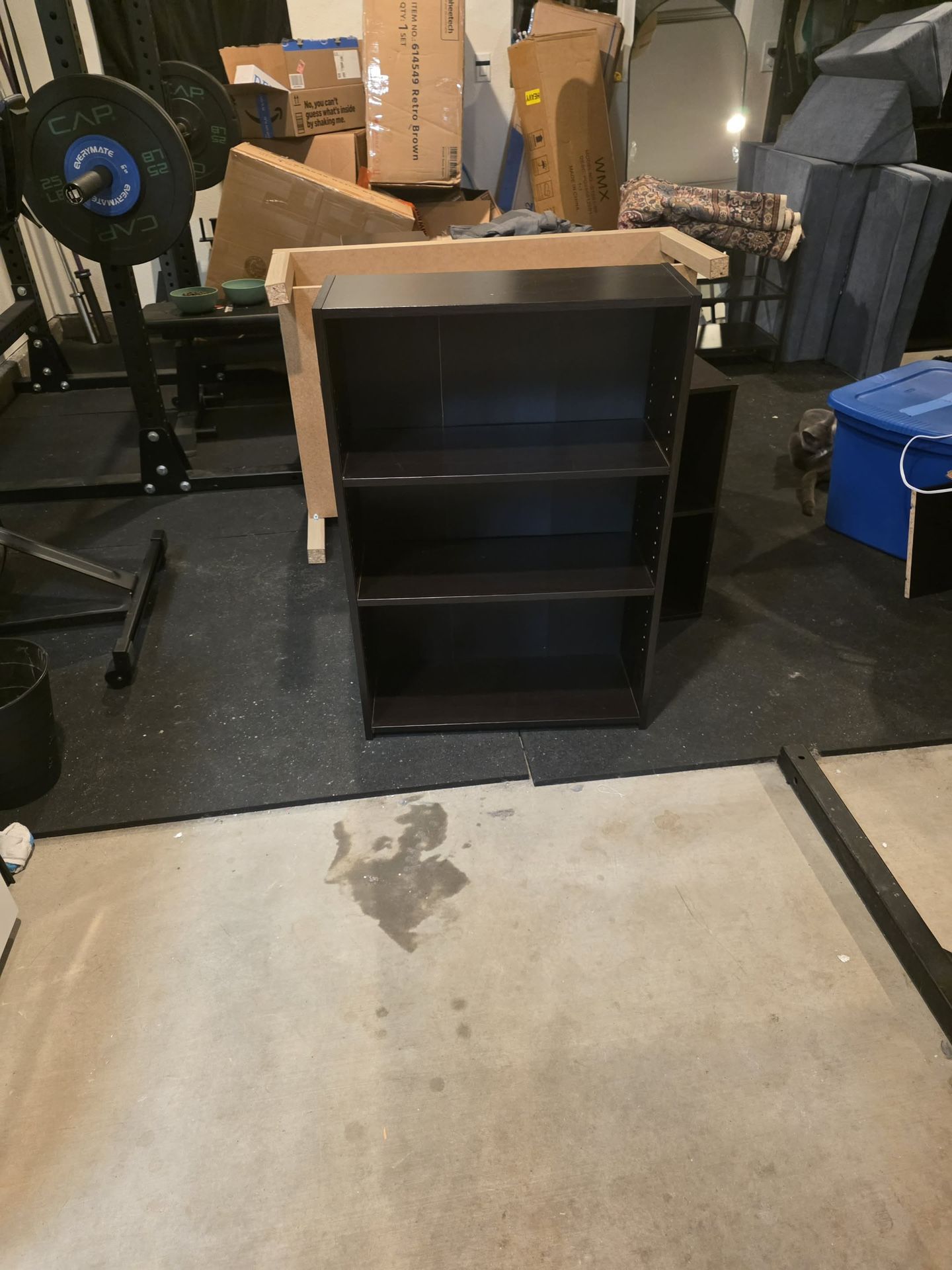 Small Black 3-Shelf Bookcase