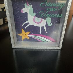 Unicorn piggy bank