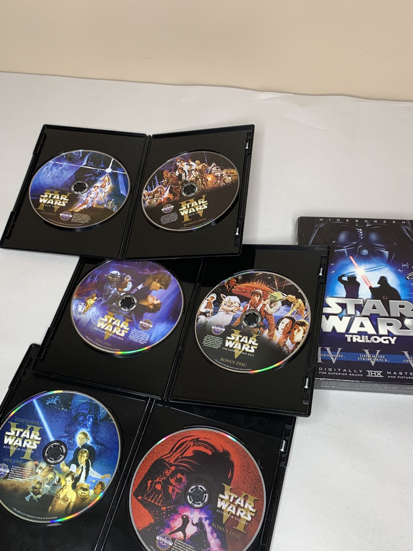 Star Wars Trilogy IV V VI THX Digitally Mastered (DVD, 2008, 6-Disc Set)
