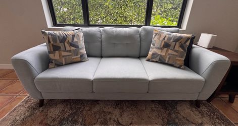 Light blue sofa