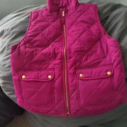 JCREW Jacket Sleeveless Pink. 