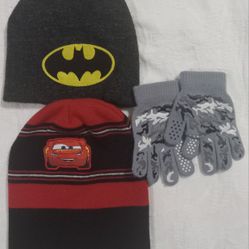 Boys Hat & Gloves Lot 2t-5t