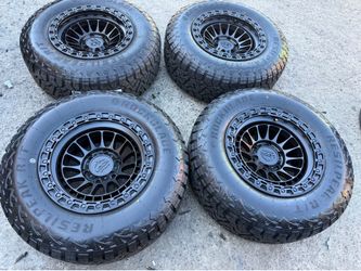 17” lock off road rims and tires Mojave with RT off road tires 6 lug Chevy gmc Toyota 17x9
