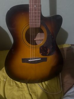 Acoustic Cutaway Guitar Sunburst Finish