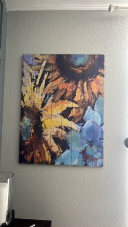 Sunflower wall art