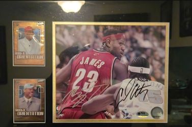 Lebron james and Carmelo Anthony Signed Memorabilia