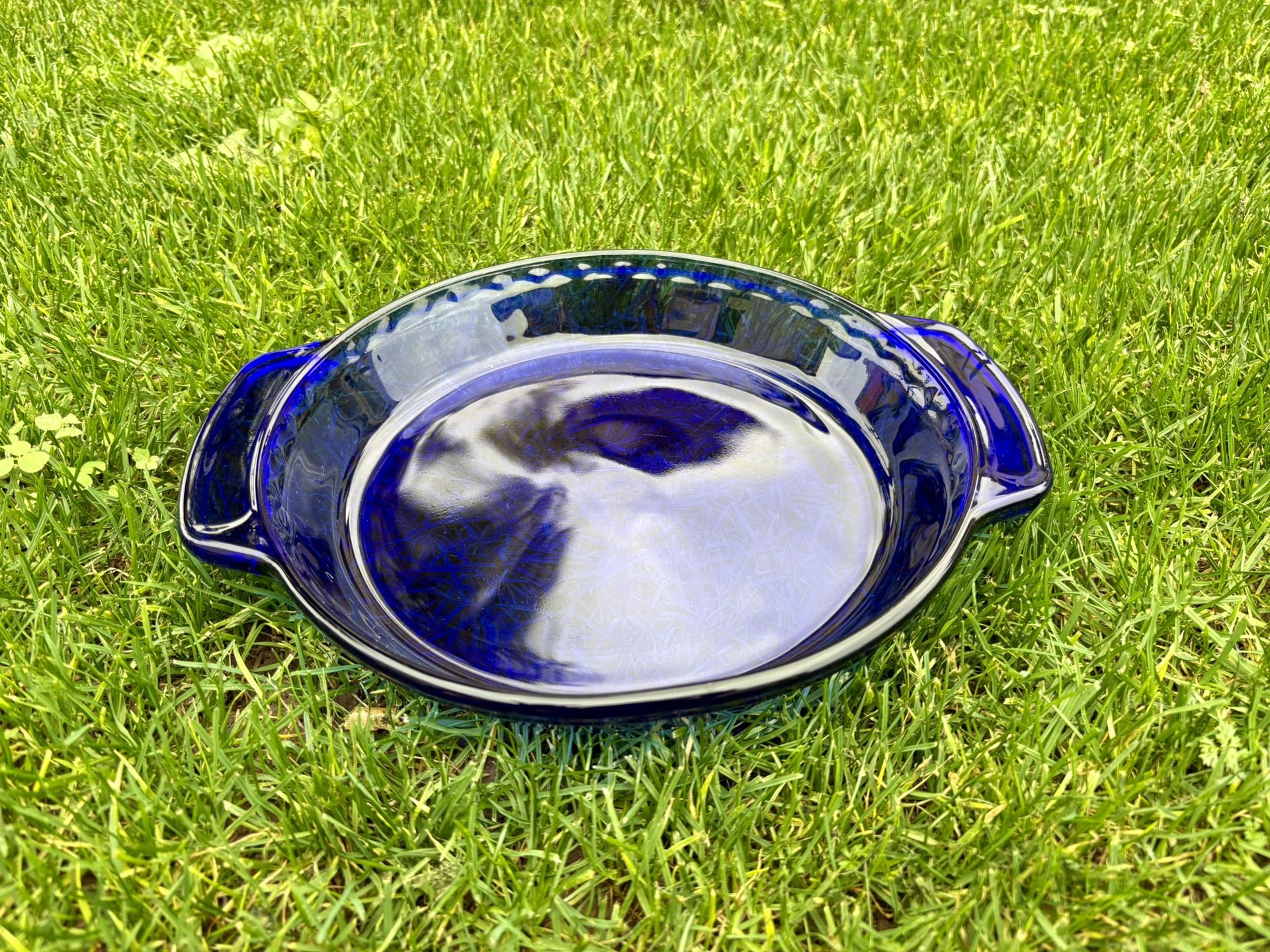 Pie Pan, 9 inch, Glass, Anchor Hocking