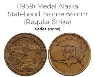 Alaska Bronze Medal 1959
