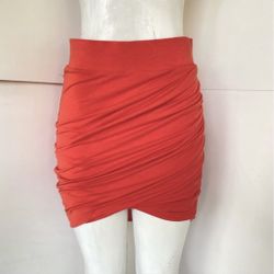 Helmut Lang Mini Skirt With Rouching