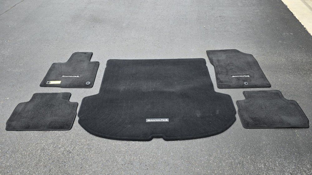 Hyundai Santa Fe OEM Carpet Floor and Cargo Mats
