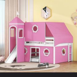 Girls Bunk Beds With Slide 