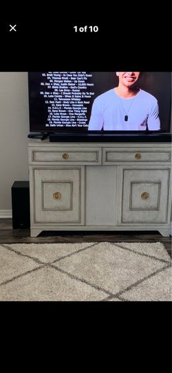 Antique wood tv stand or hutch