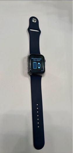 Apple Watch with Navy Sport Band