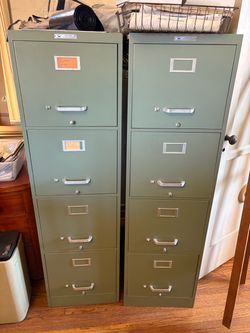 Century Steelmaster vintage 4-drawer  filing cabinets